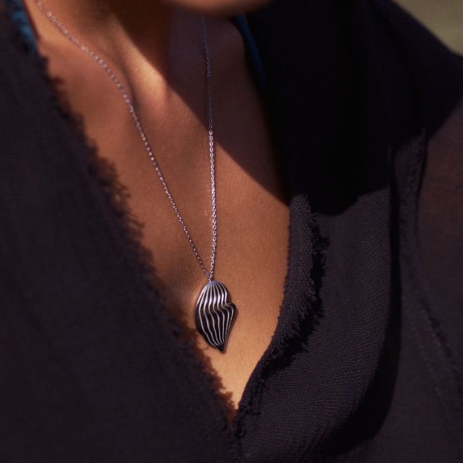 Halsband Edblad | Ripples Necklace L Steel