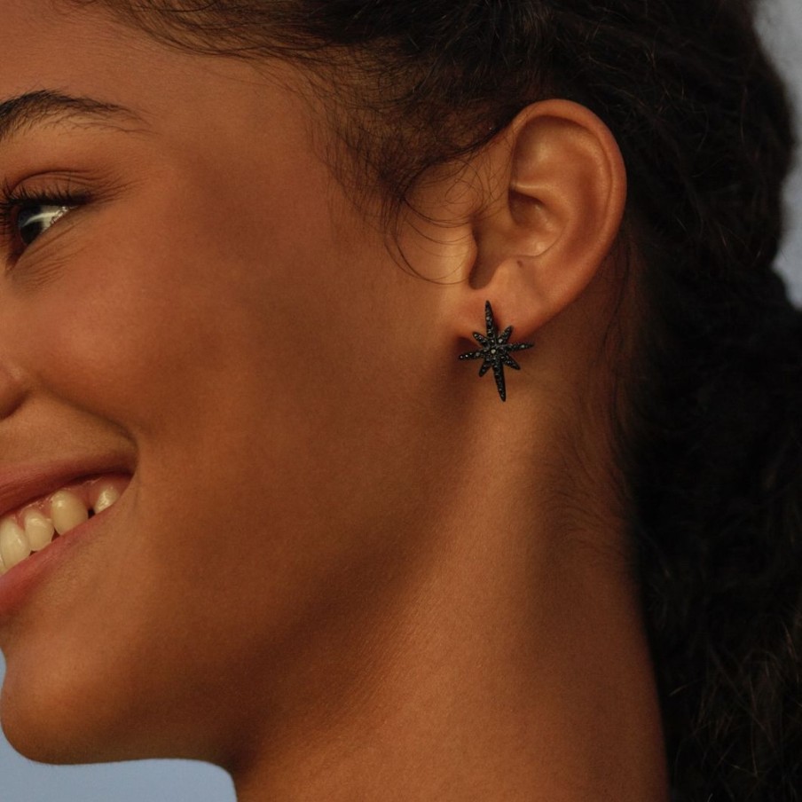 Orhangen Edblad | Polaris Studs L Black Steel