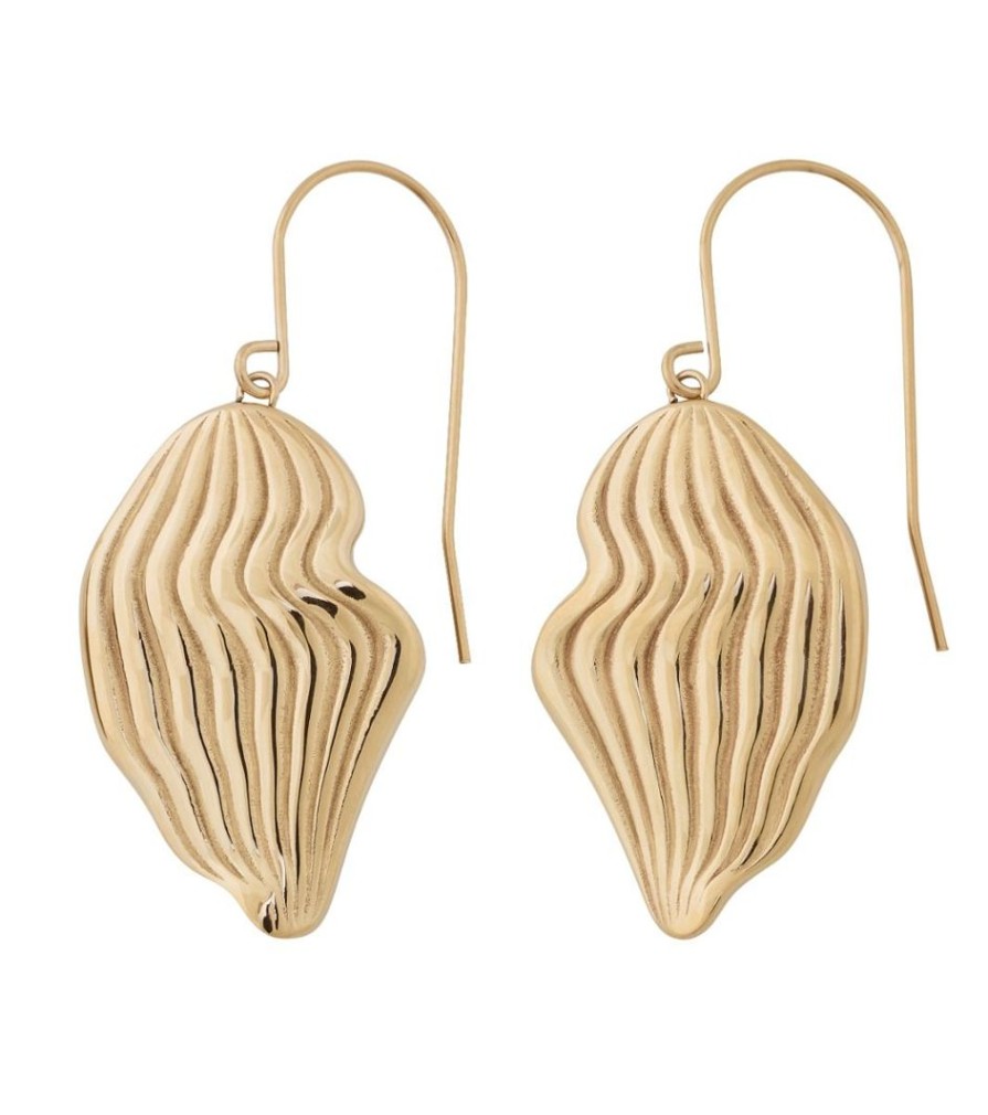 Orhangen Edblad | Ripples Earrings L Gold