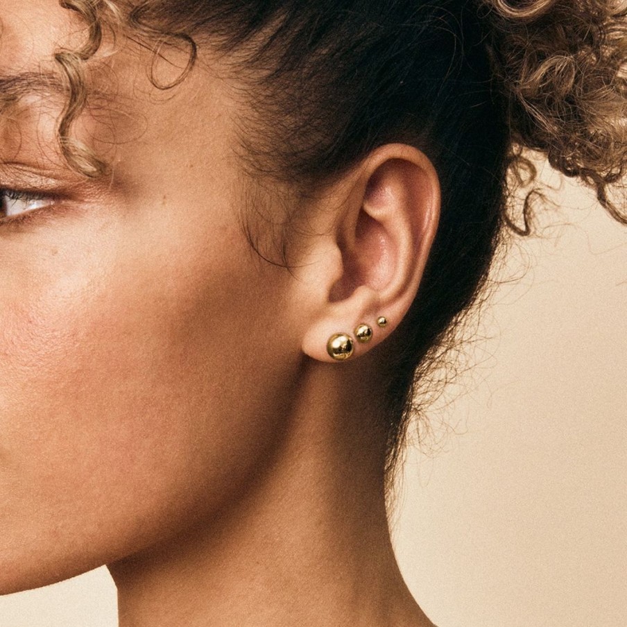 Orhangen Edblad | Plain Studs L Gold