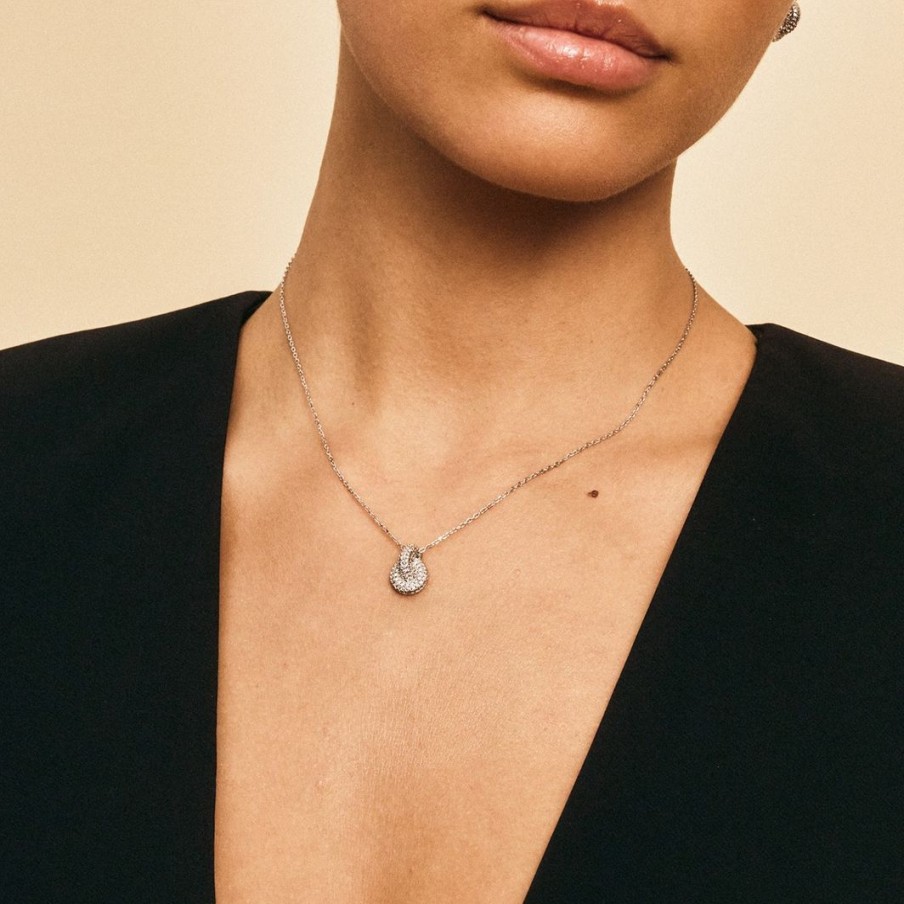 Halsband Edblad | Redondo Sparkle Necklace S Rhodium