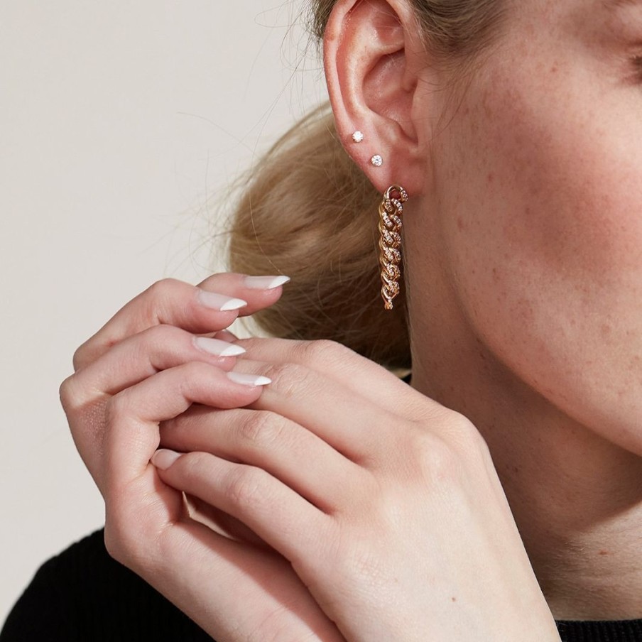 Orhangen Edblad | Sonata Pave Earrings Gold