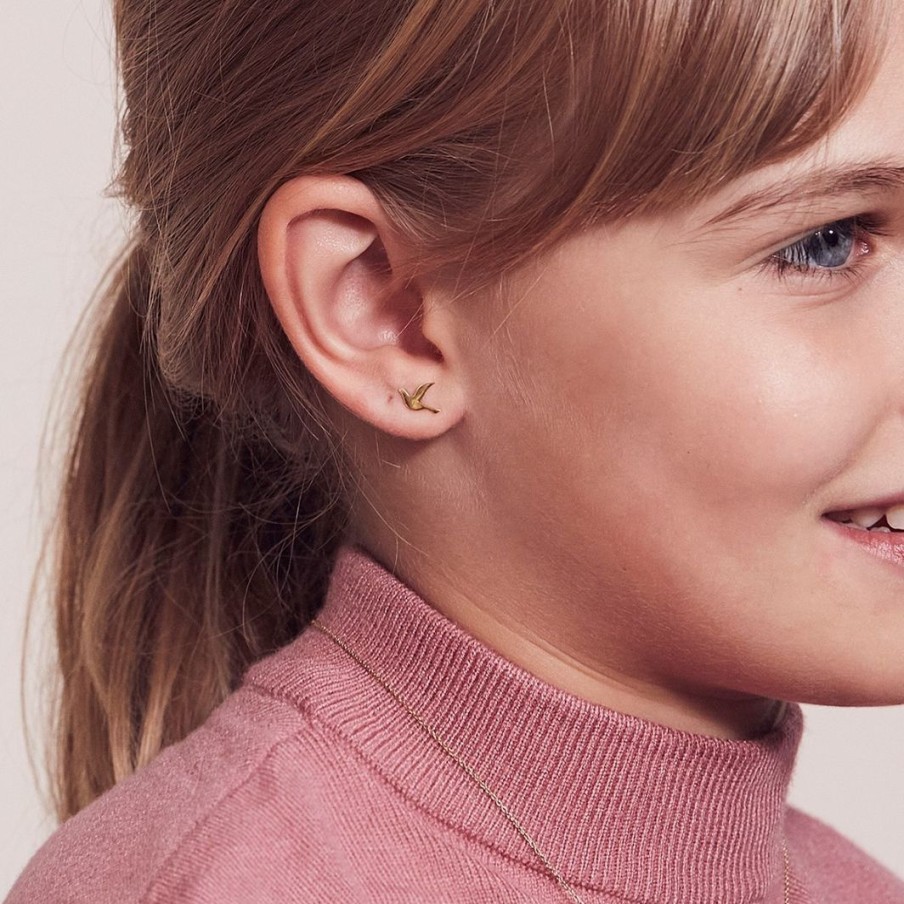 Orhangen Edblad | Dove Studs Kids Gold