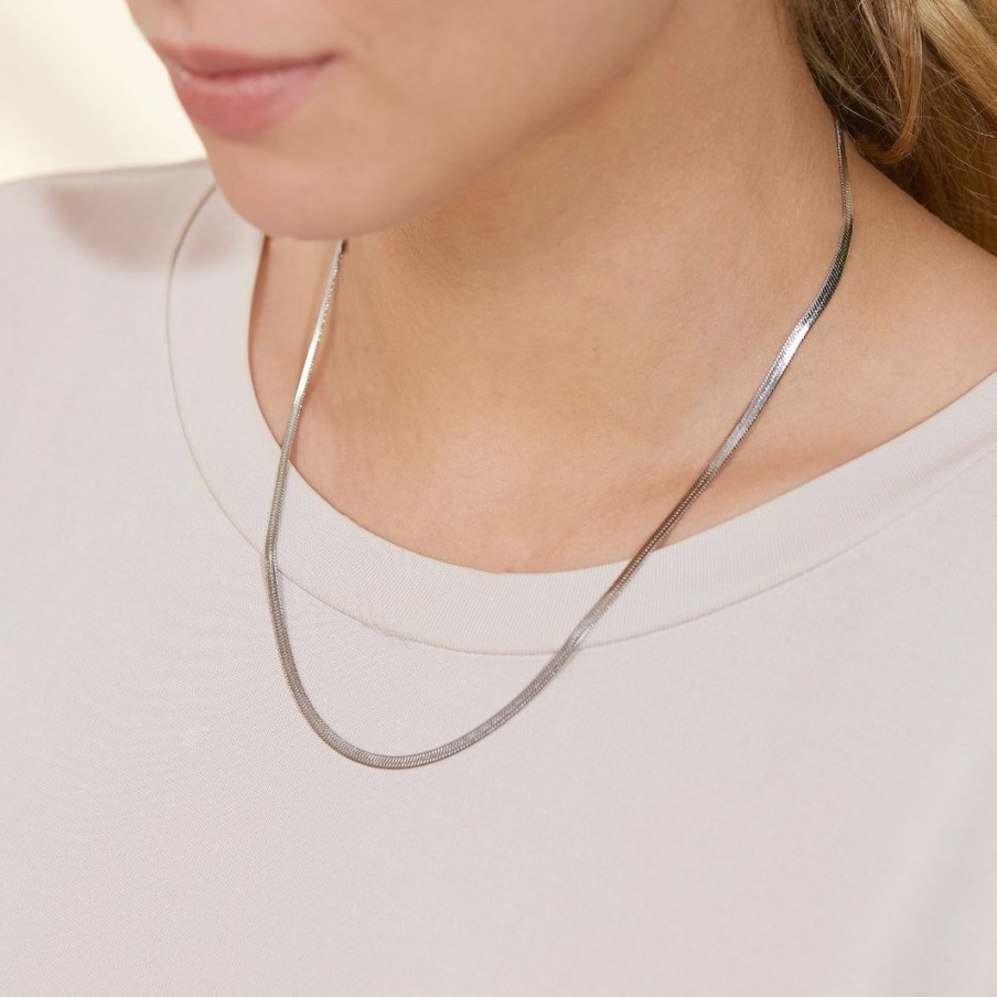 Halsband Edblad | Chain Herringbone 45 Cm Steel