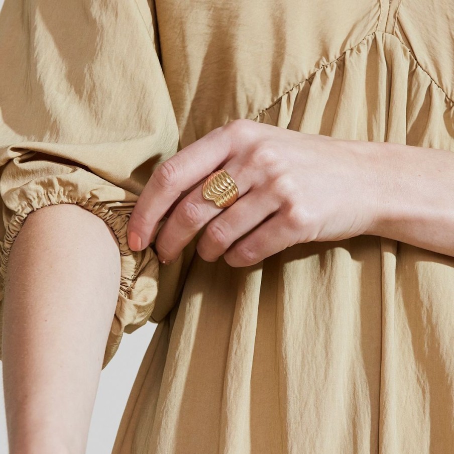 Ringar Edblad | Ripples Ring Gold