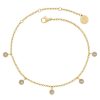Fotlankar Edblad | Dew Drop Anklet Gold