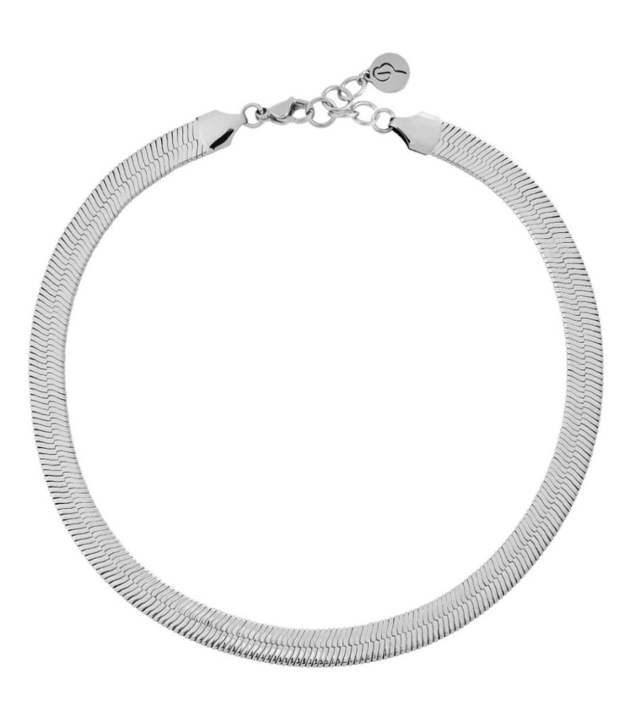 Halsband Edblad | Herringbone Necklace L Rhodium