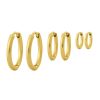 Orhangen Edblad | Triple Pair Hoops Gold