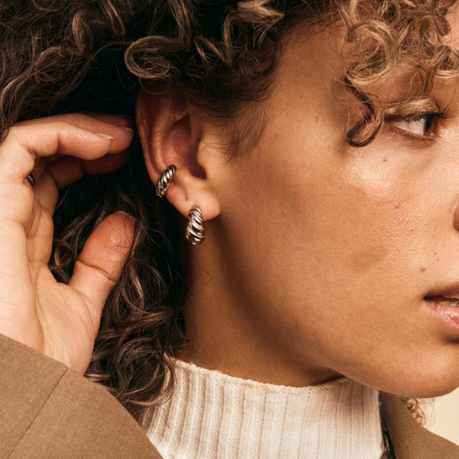 Orhangen Edblad | Linea Earcuff Steel
