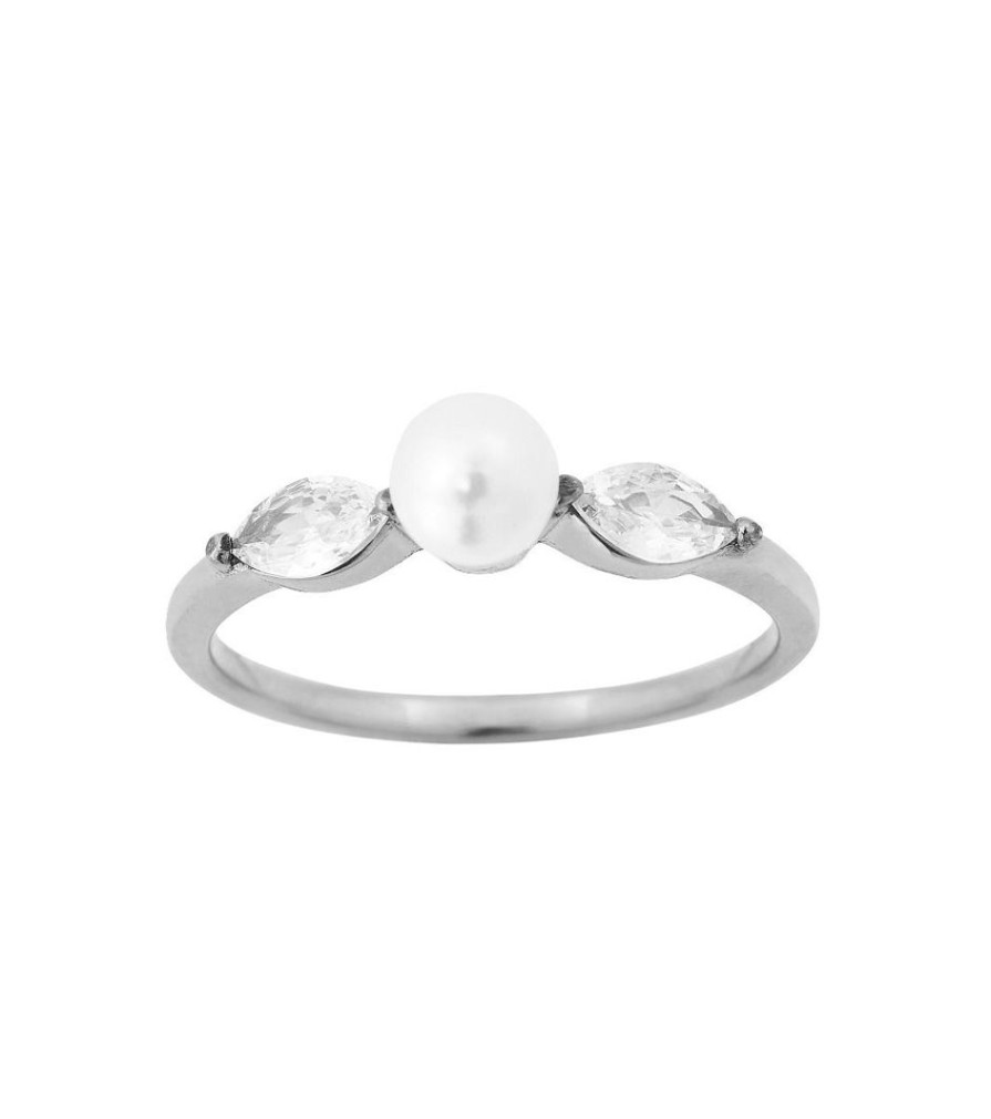 Ringar Edblad | Laurel Pearl Ring Steel