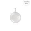 Charm Bar Edblad | Engravable Round Locket Silver