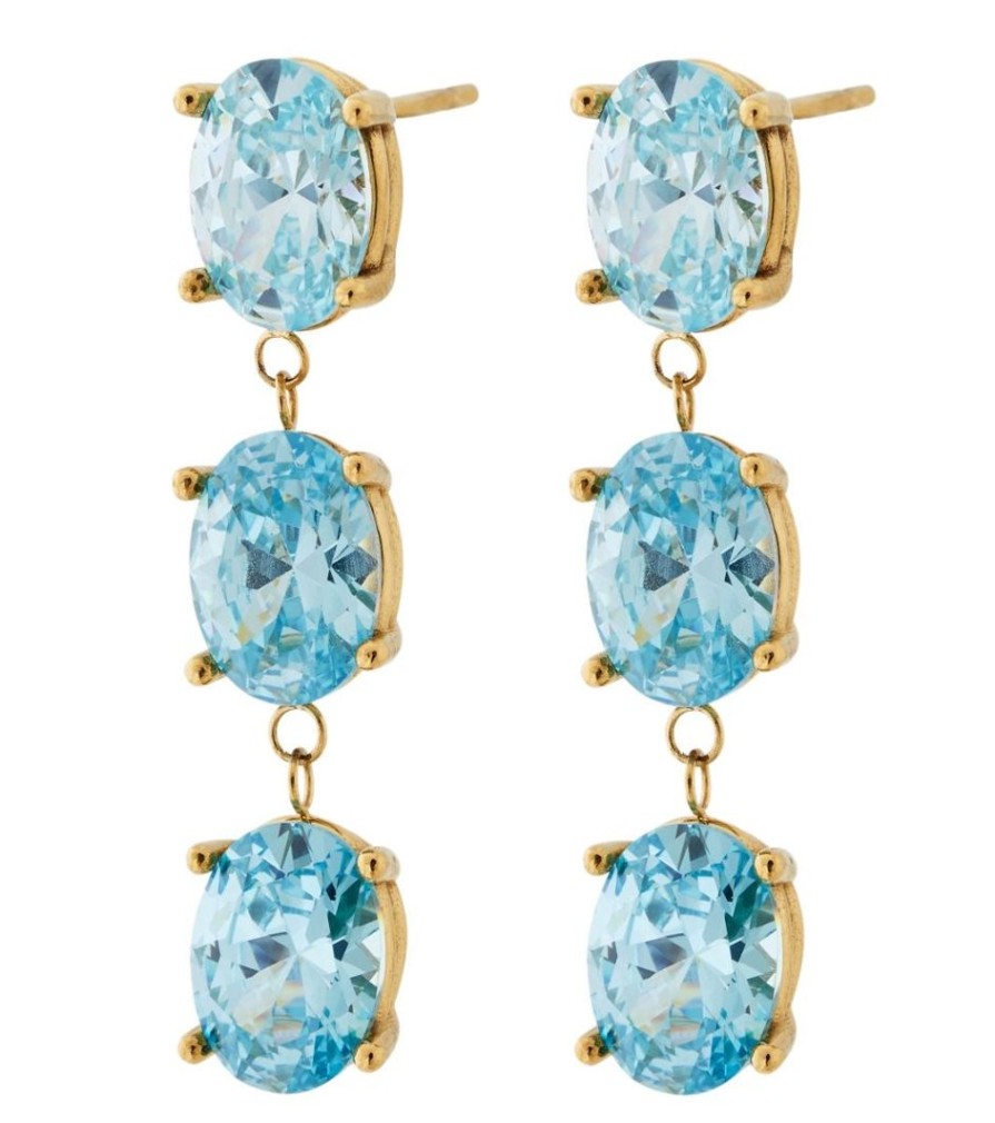 Orhangen Edblad | Orion Earrings Aqua Gold
