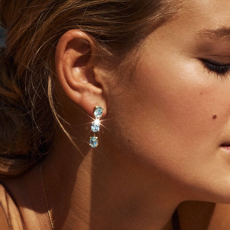 Orhangen Edblad | Orion Earrings Aqua Gold