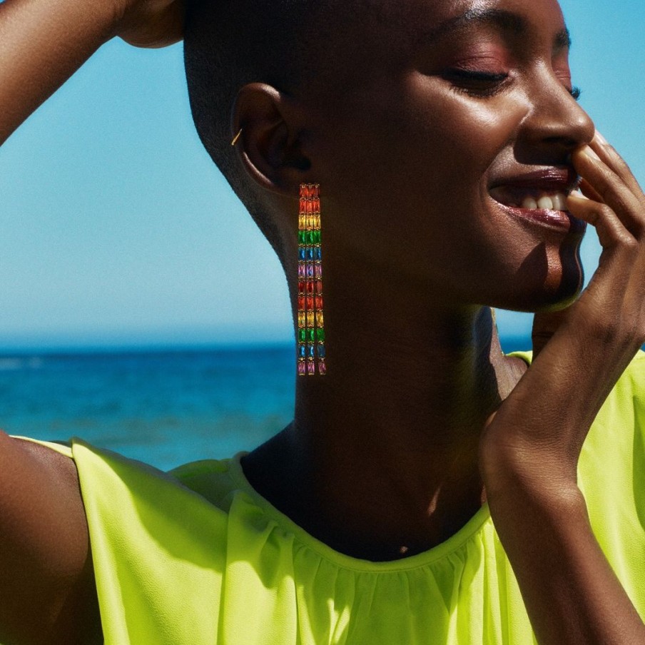 Orhangen Edblad | Rainbow Earrings Maxi Gold