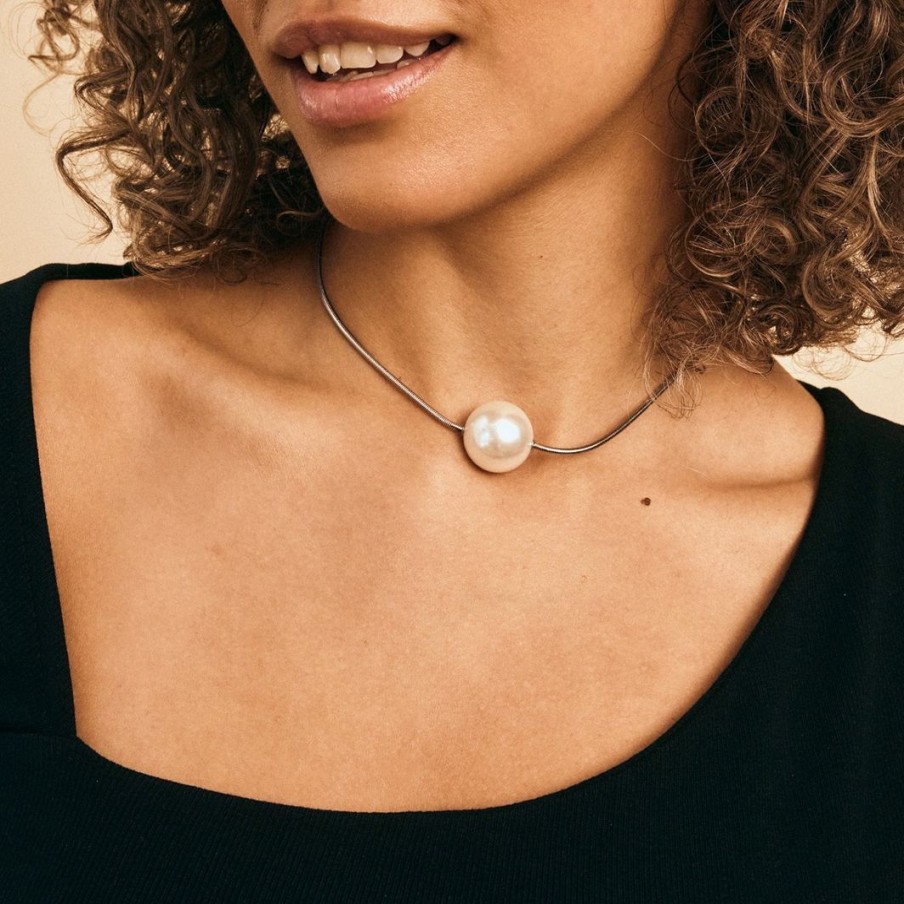Halsband Edblad | Globe Necklace Maxi Steel