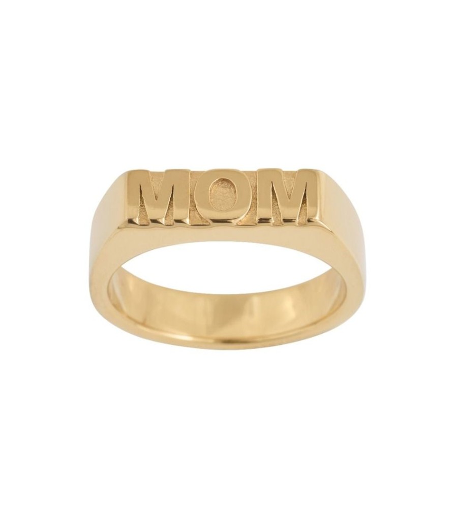 Ringar Edblad | Signet Ring Mom Gold