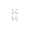 Orhangen Edblad | Duo Pair Creoles Gold