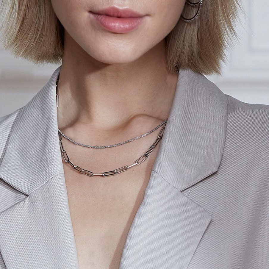 Halsband Edblad | Ivy Chain Necklace L Steel