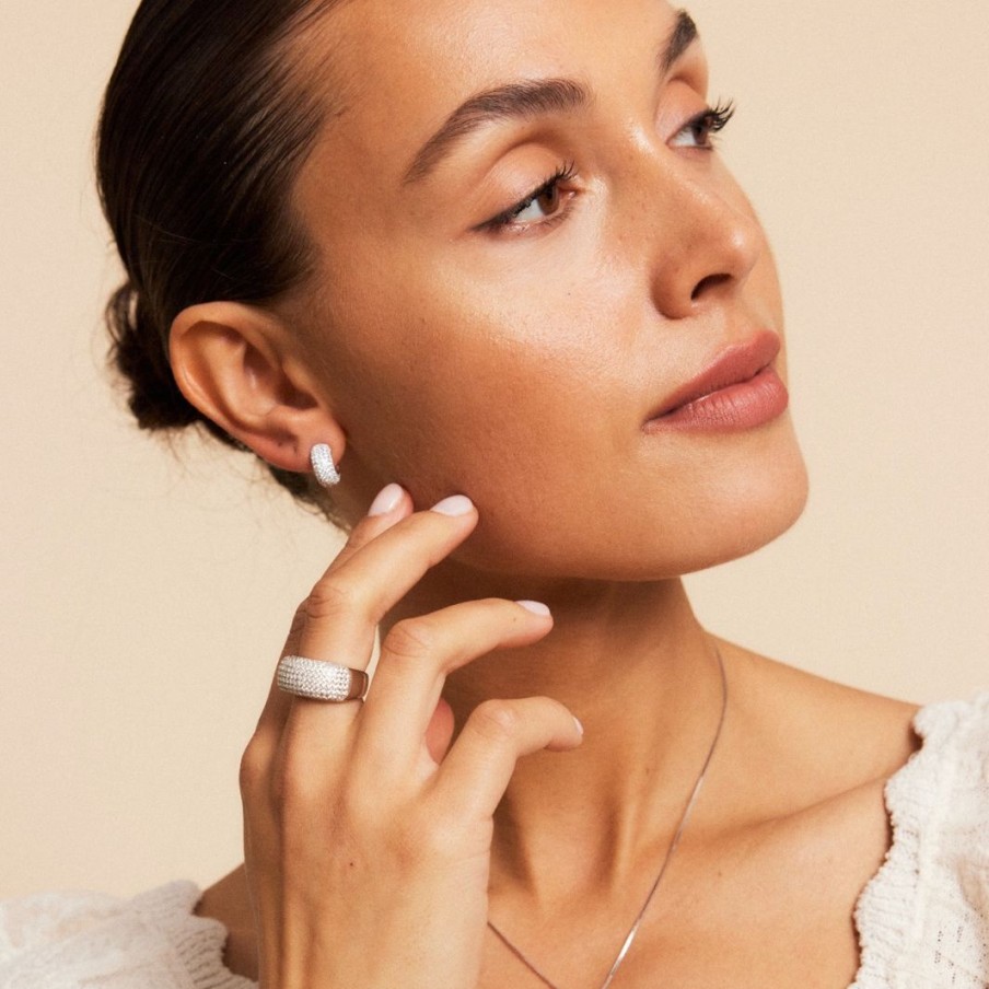 Orhangen Edblad | Luxe Creoles Silver