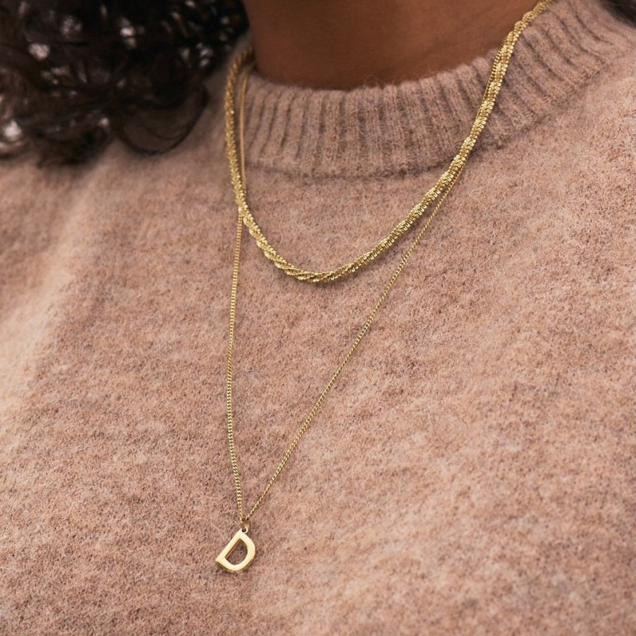 Halsband Edblad | Charmentity Chain Curb 60 Cm Gold