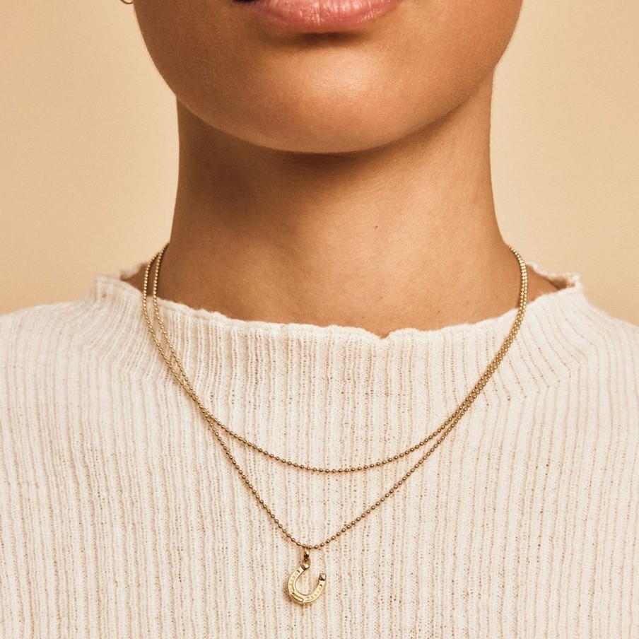 Halsband Edblad | Ball Chain 42 Cm Gold