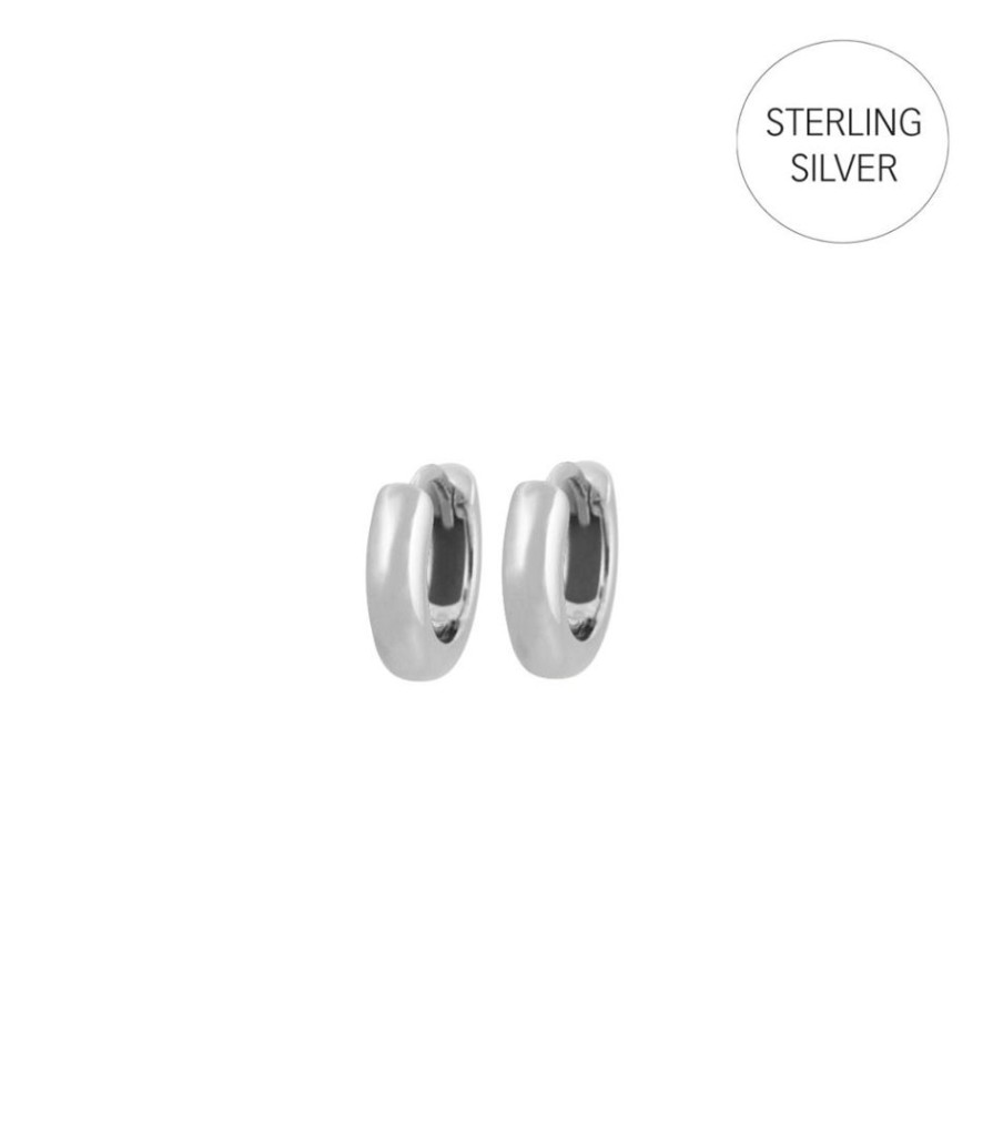 Orhangen Edblad | Luxe Hoops Mini Plain Silver