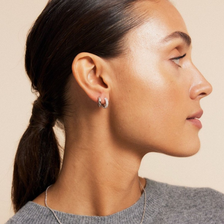 Orhangen Edblad | Luxe Hoops Mini Plain Silver