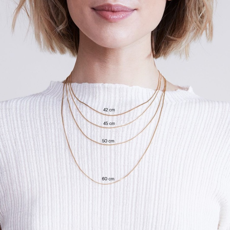 Halsband Edblad | Charmentity Chain Curb 45 Cm Gold