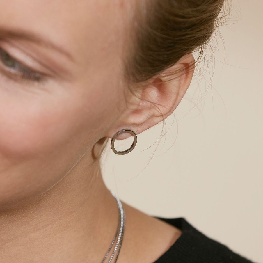 Orhangen Edblad | Circle Earrings Small Steel