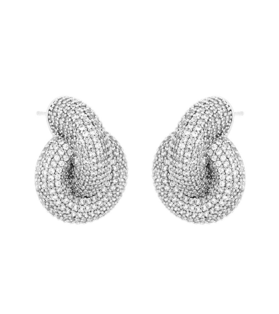 Orhangen Edblad | Redondo Sparkle Studs L Rhodium