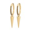 Orhangen Edblad | Peak Hoops Sparkle Black Gold